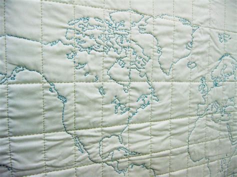 World Map Quilt | Textillia