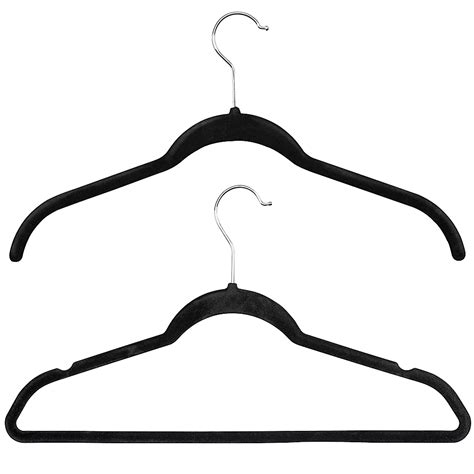 Velvet Hangers, Black Velvet Clothing Hangers in Stock - ULINE