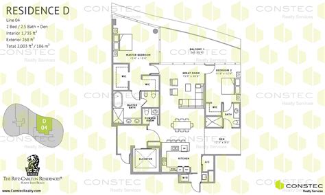 The Ritz-Carlton Residences Floor Plans