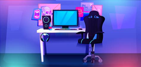 ESports Workplace cyber sportsman gamer 358401 Vector Art at Vecteezy