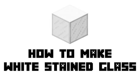 How To Get White Stained Glass In Minecraft - Glass Door Ideas