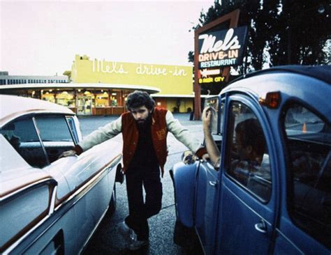 George Lucas on the set of American Graffiti (1973). | American ...