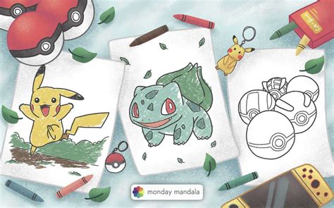 100 Pokemon Coloring Pages (Free PDF Printables)