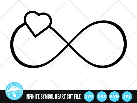 Infinity Symbol Liebe Herz SVG-Dateien Unendliche Symbol - Etsy.de