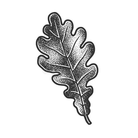 Acorn with Oak Leaf Sketch Vector Illustration Stock Vector ...