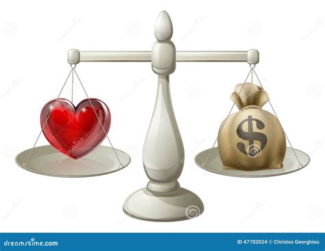 Love or money concept stock vector. Illustration of business - 47702024