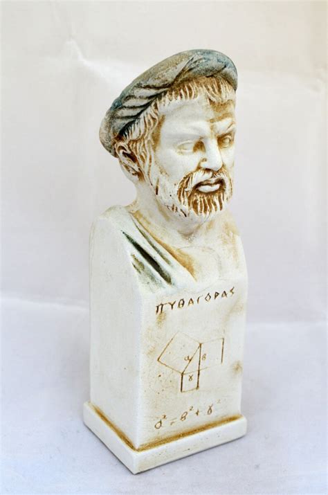 Pythagoras Ancient Greek philosopher Mathematician sculpture | Etsy