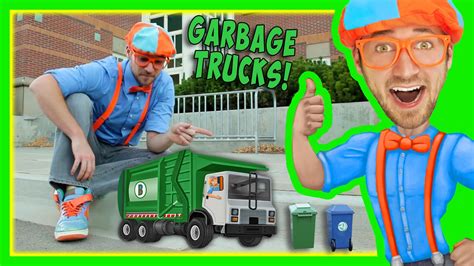 Garbage Trucks For Kids With Blippi | Educational Toy Videos For ...