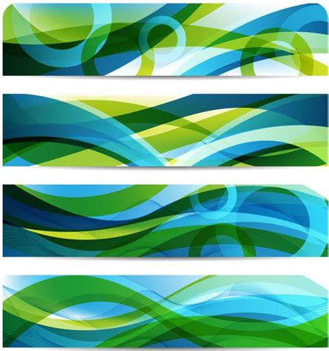 Abstract Banners vector free download