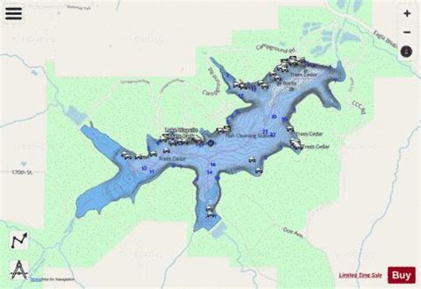 Detailed Map Of Wappapello Lake