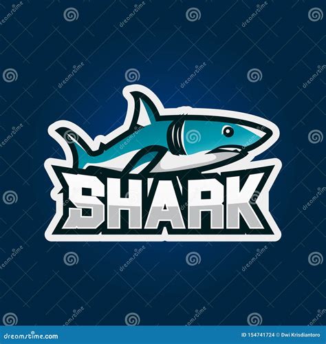 Shark Esport Gaming Logo Design. Shark Gaming Emblem Logo Design Illustration Stock Vector ...