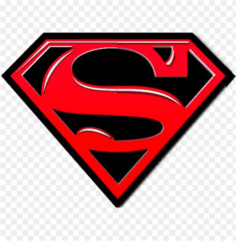 Superman Symbol In Black - Superman Logo Red And Black PNG Transparent With Clear Background ID ...