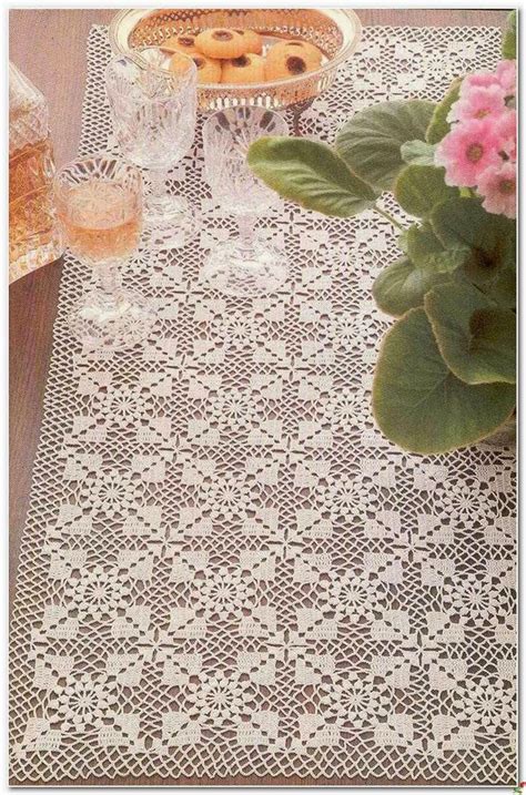 Crochet and arts: Tablecloth rectangle with motives