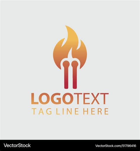 Flame logo Royalty Free Vector Image - VectorStock