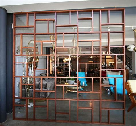 Midcentury Geometric Room Divider - Mid-Century Modern Folding Screens ...