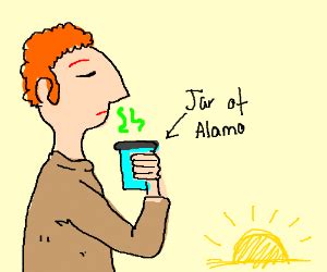 Hank Hill Drinking Alamo Beer - Drawception