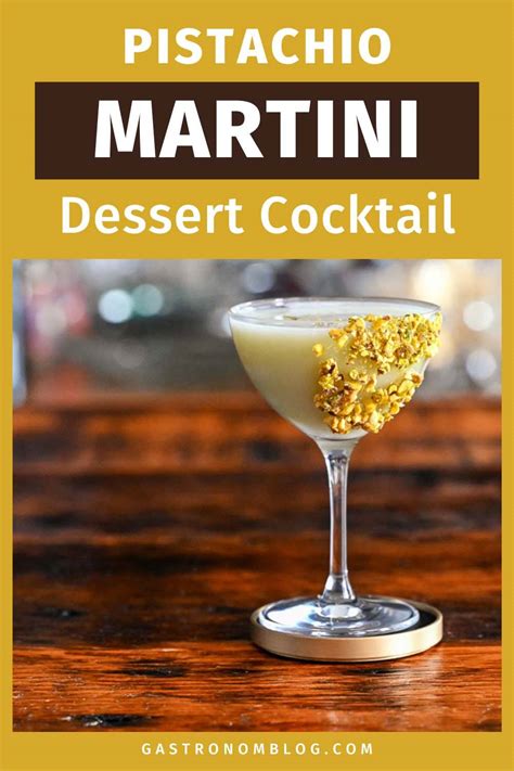 How to Make the Best Pistachio Martini Cocktail Recipe - Gastronom Cocktails