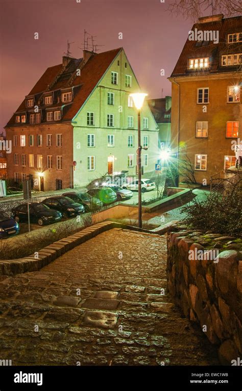 Old Town at night Stock Photo - Alamy