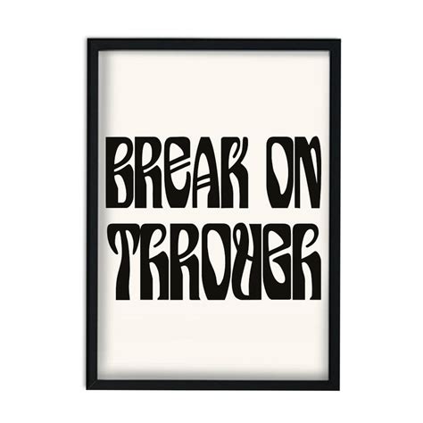 Break On Through Giclée Retro Art Print By Fanclub Clothing