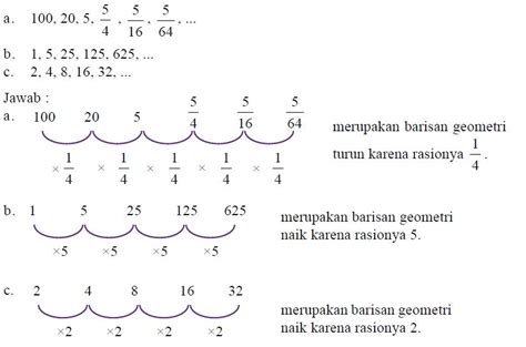 Contoh Soal Jawab Barisan Geometri | download soal pdf