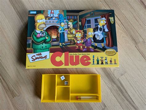 Simpsons Clue Board Game - Improved, Custom, Game Piece Organizer ...