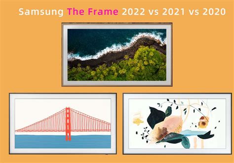 Samsung The Frame 2022 vs 2021 vs 2020 TV comparison | TVsBook