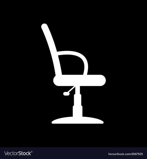 Barber chair icon armchair symbol flat Royalty Free Vector