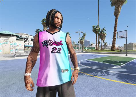 NBA Jimmy Butler Miami Heat Jersey For MP Male - GTA5-Mods.com