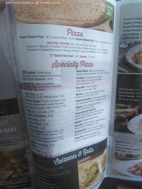 Online Menu of Krispy Pizza - Brooklyn Restaurant, Brooklyn, New York, 11228 - Zmenu