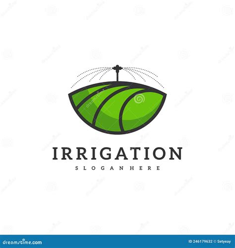 Irrigation Logo Design Vector. Icon Symbol Stock Illustration - Illustration of concept, label ...