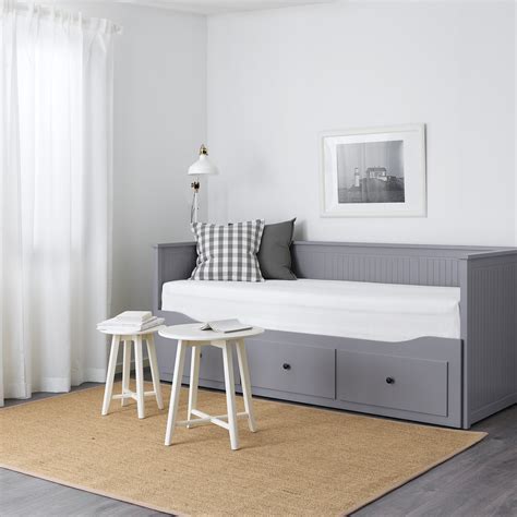 HEMNES grey, Day-bed with 3 drawers - IKEA