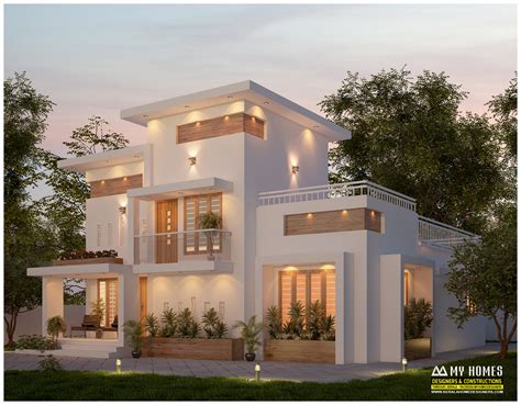 contemporary house kerala best designs and plans at low cost price