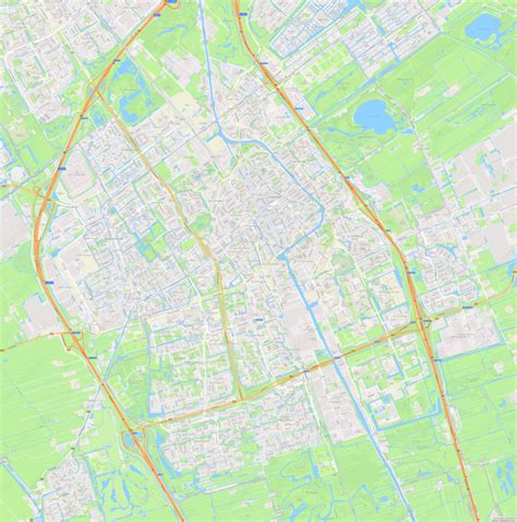 Delft - Modern Atlas Vector Map | Boundless Maps