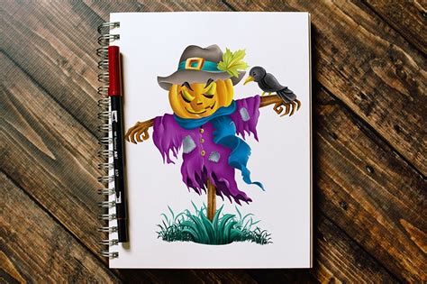 Wizard Of Oz Scarecrow Drawing