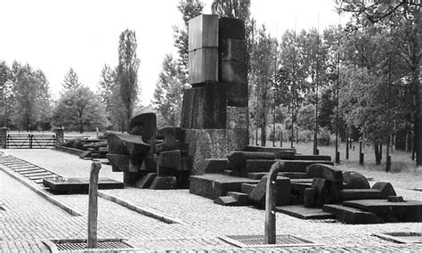 The final Birkenau memorial, erected in 1967. It was the result of ...