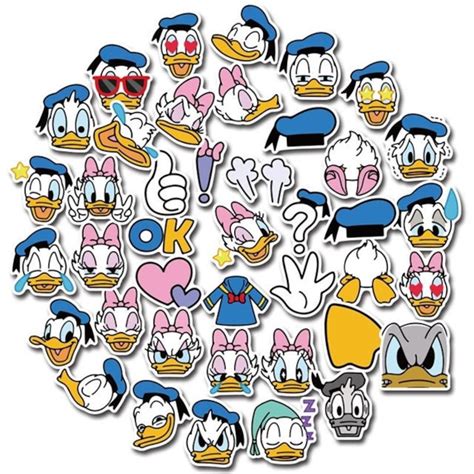 Disney Donald Duck Stickers Pack Daisy Duck Water - Etsy