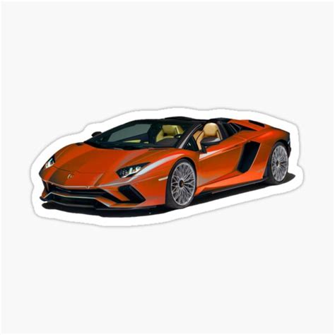 "Lamborghini Aventador SVJ" Sticker for Sale by SimoCars | Redbubble