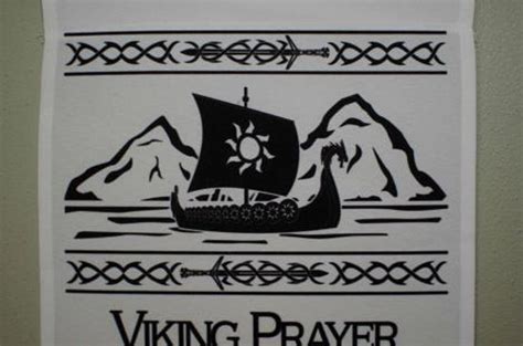 Viking Prayer Wall Hanging