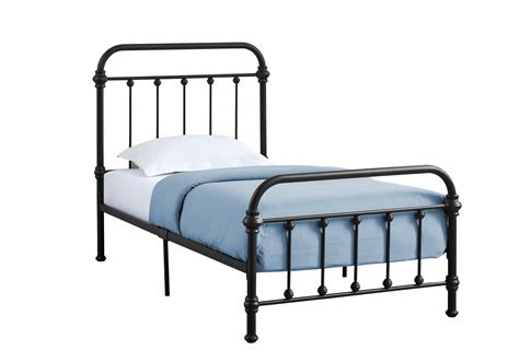 Monarch Modern Farmhouse Metal Platform Bed, Twin, Multiple Colors ...