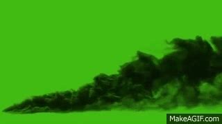 black smoke green screen effect on Make a GIF