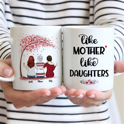 Personalized Mug - Like Mother Like Daughter Custom Mug (Love - N)