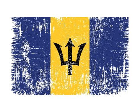 Barbados Flag Vector 10832119 Vector Art at Vecteezy