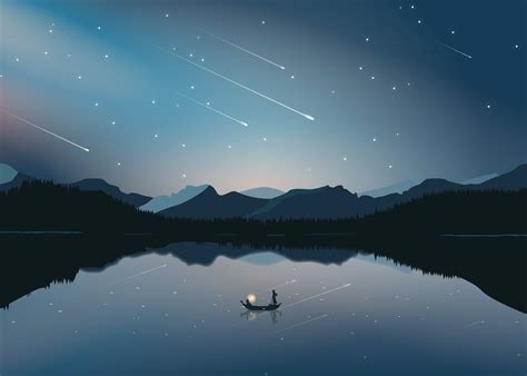 ArtStation - Night Landscape - Vector Art