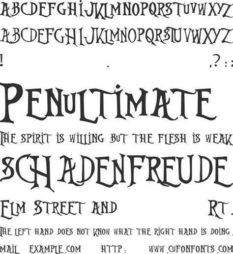 Nightmare Before Christmas Font : Download Free for Desktop & Webfont