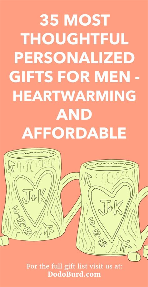 35 Most Thoughtful Personalized Gifts for Men - Sentimental Gifts for Him - Dodo Burd