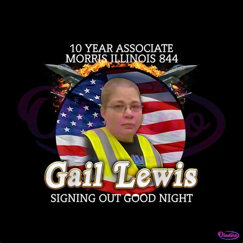 Gail Lewis Meme Signing Out Good Night PNG