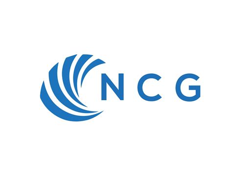 NCG letter logo design on white background. NCG creative circle letter logo concept. NCG letter ...