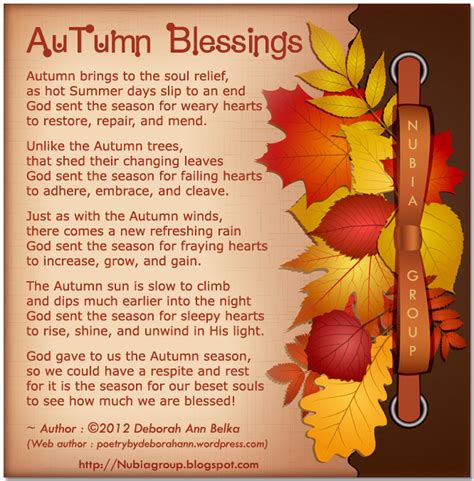 Autumn Blessings Quotes. QuotesGram