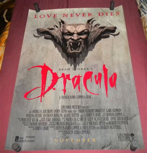 Bram Stoker's Dracula Movie Poster 27x40 S/S Glossy Printers Proof PLUS ...