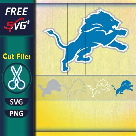 Detroit Lions logo SVG free, NFL Detroit lions SVG free